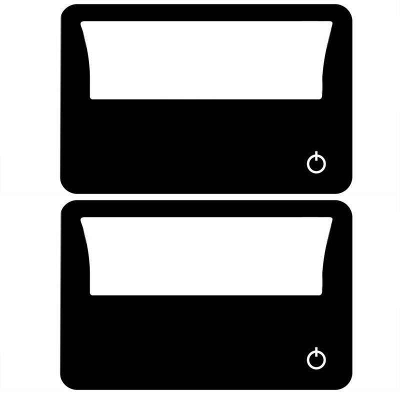 Lupa Rectangular grande con luz LED, 3 unidades, 3X, lupa de página completa para lectura, manos libres