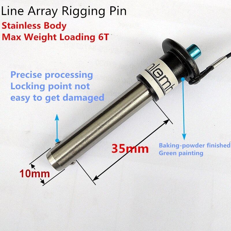 Finlemho Speaker Pin 10x35mm Y1035 - Metal Accessory for Subwoofer Audio DJ Mixer Console Woofer