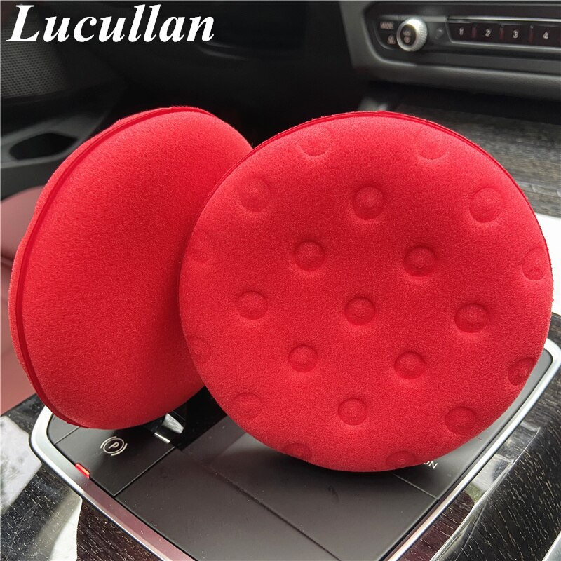 Ultra Thick 12CM Large Size Red Foam Sponge High Density Premium Car Care Wax/Sealant Applicator Pads