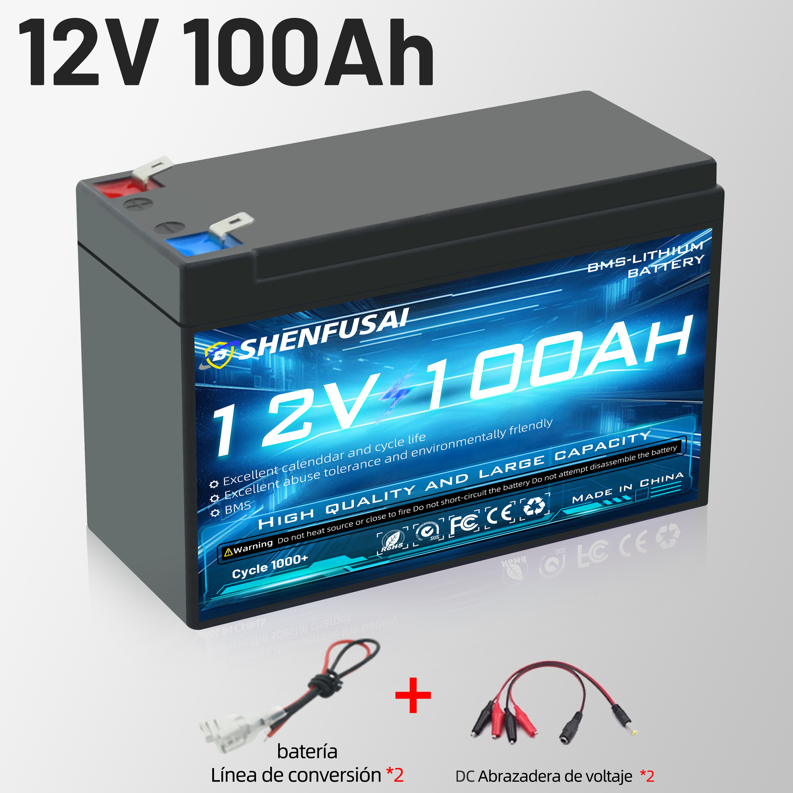 Akumulator litowo-jonowy 18650 wbudowany 12V 100Ah/80Ah BMS 30A do oświetlenia awaryjnego pojazdów elektrycznych, akumulator samochodowy do zabawek: MULTI