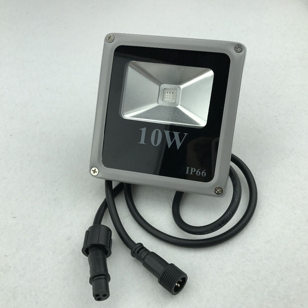 9W high power led WS2811 controlled RGB flood light;addressable;IP66;with 3 core black xConnect pigtail