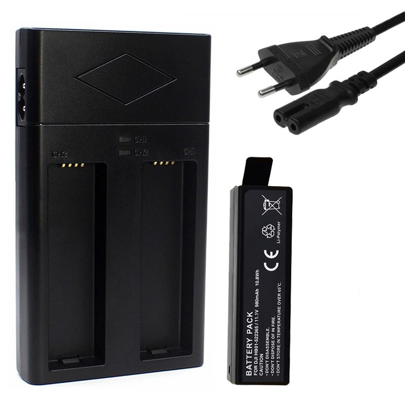Cargador Dual de carga HB01-522365 para DJI OSMO PART7, para DJI Osmo X3 X5 X5R, cámara de mano 4K: 1Battery 1 EUCharger