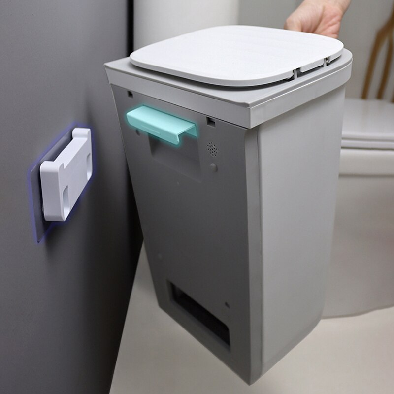 10L Opknoping Prullenbak Badkamer Muur Gemonteerde Prullenbak Keukenkast Deur Opknoping Afvalbak Bespaar Ruimte Vuilnisbak thuis Vuilnisbak