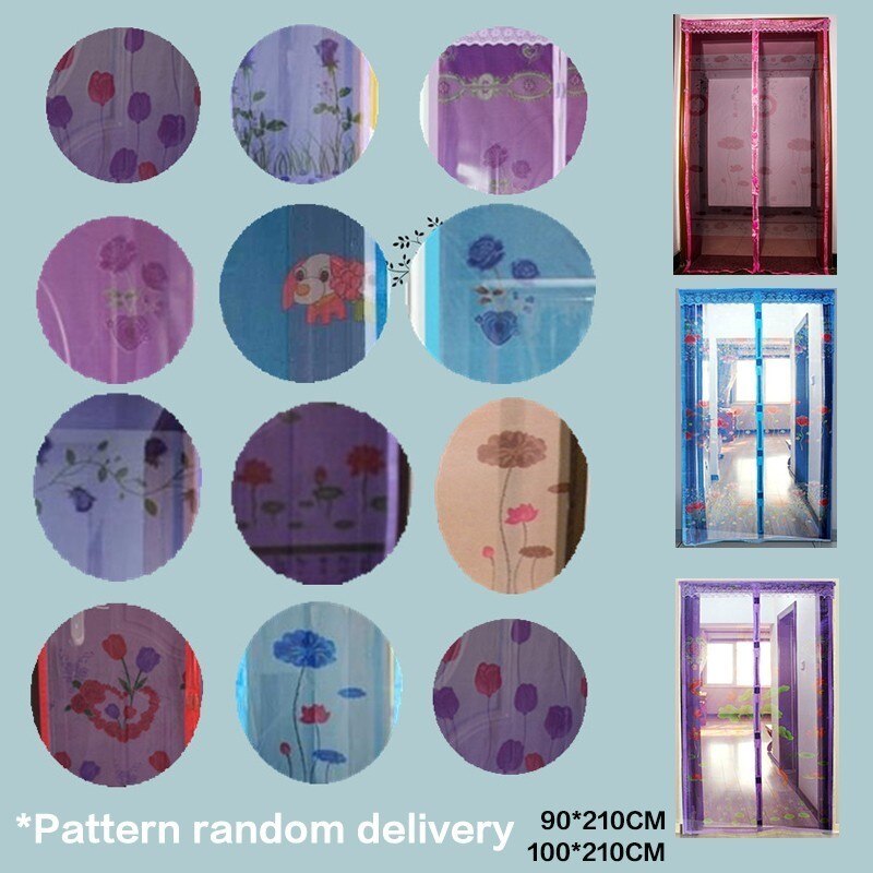 Magneettiraita kesä hyttysverhot salaus hyttysverkko kuviolla oven magneeteissa