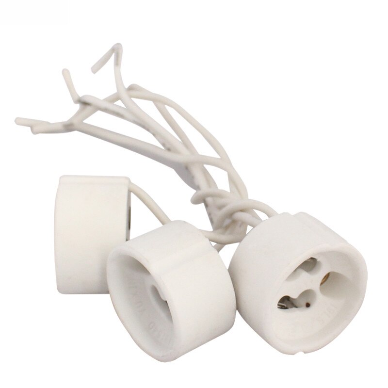 1x LED Strip Connector GU10 Socket For Halogen Ceramic Light Bulb Lamps Holder Base Wire Jack