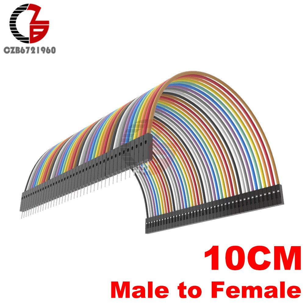 40 Pin Dupont Kabel 10 Cm 20 Cm 30 Cm Male Naar Male Naar Vrouwelijke Aan Vrouwelijke Dupont Lijn Broodplank jmper Draad Connector Voor Arduino Diy: 10CM Male-Female