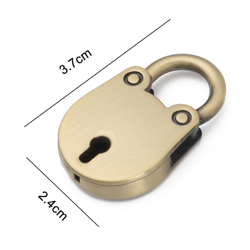 1Pc Mini Metalen Kat Hangslot Kleine Bagage Hangslot Sleutel Tas Slot Met Sleutel Tas Bagage Decoratie Accessoires 4 Kleuren beschikbaar