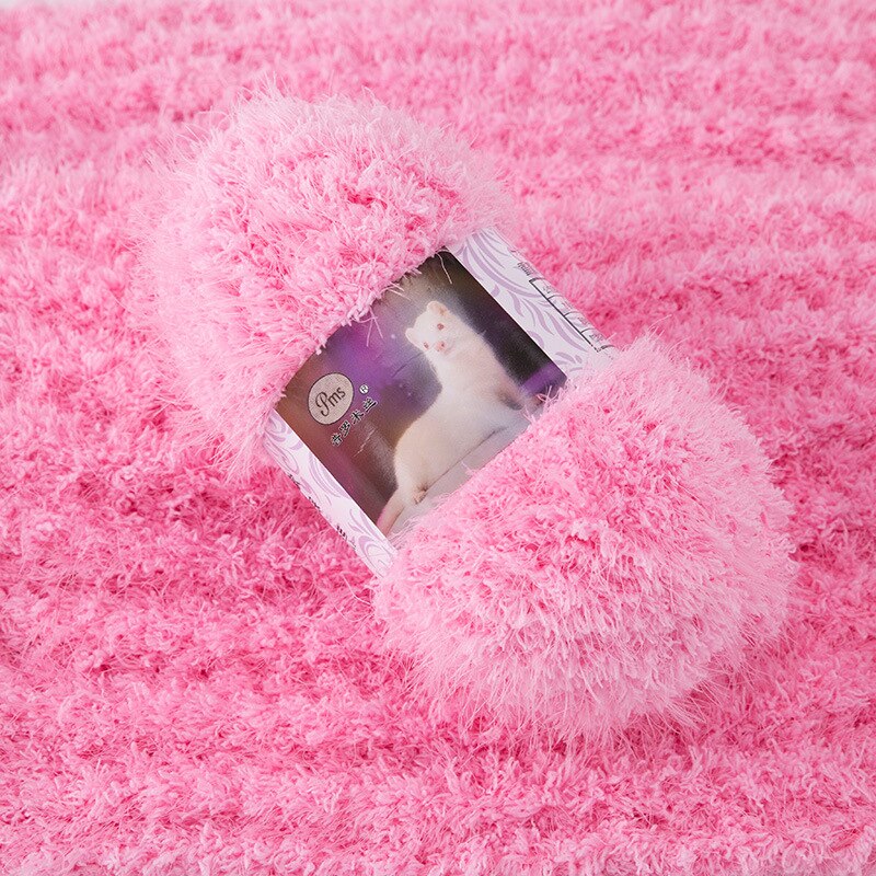 400g/ parti imiteret pels minkgarn langt hår mohair plysgarn til håndstrik uld hækling ekstra blød gør-det-selv kashmir tørklædetråd baby: 3
