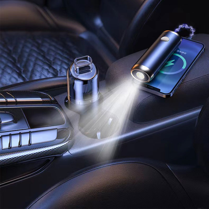 Detachable Car Vacuum Cleaner, Can Be Used For Vacuum Cleaning, Power Bank Lighting, And Small Household Dry And Wet Dual Use