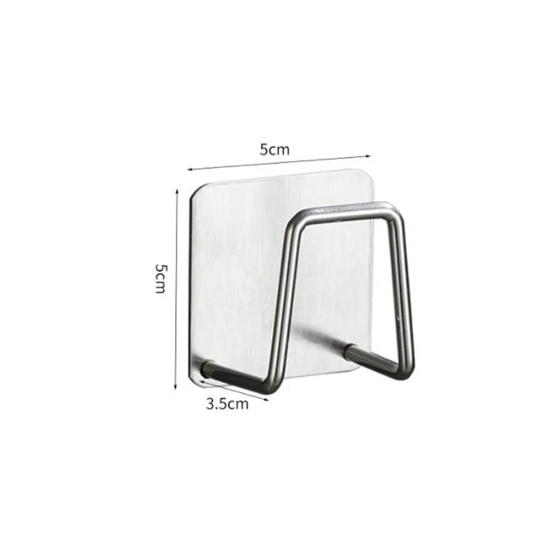 Keuken RVS Gootsteen Plank Sponzen Houders Zelfklevende Afvoer Droogrek Keuken Muurhaken Accessoires Organizer