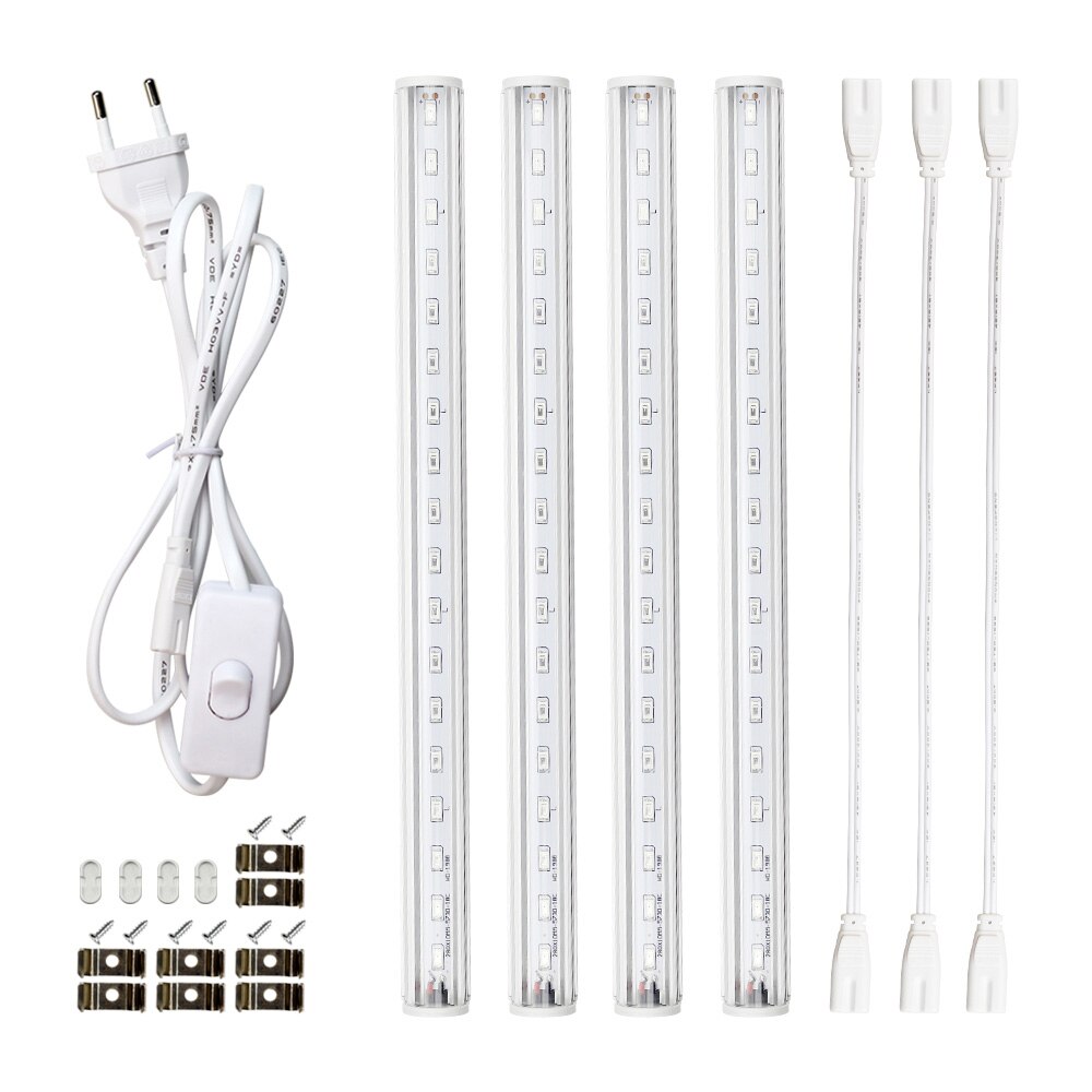Led Grow Light T5 Tube 5730 Grow Tent Phyto Lamps For Plants Indoor Flowers Vegetable Aquarium Hydroponic System Greenhouse: 4pcs pack / EU