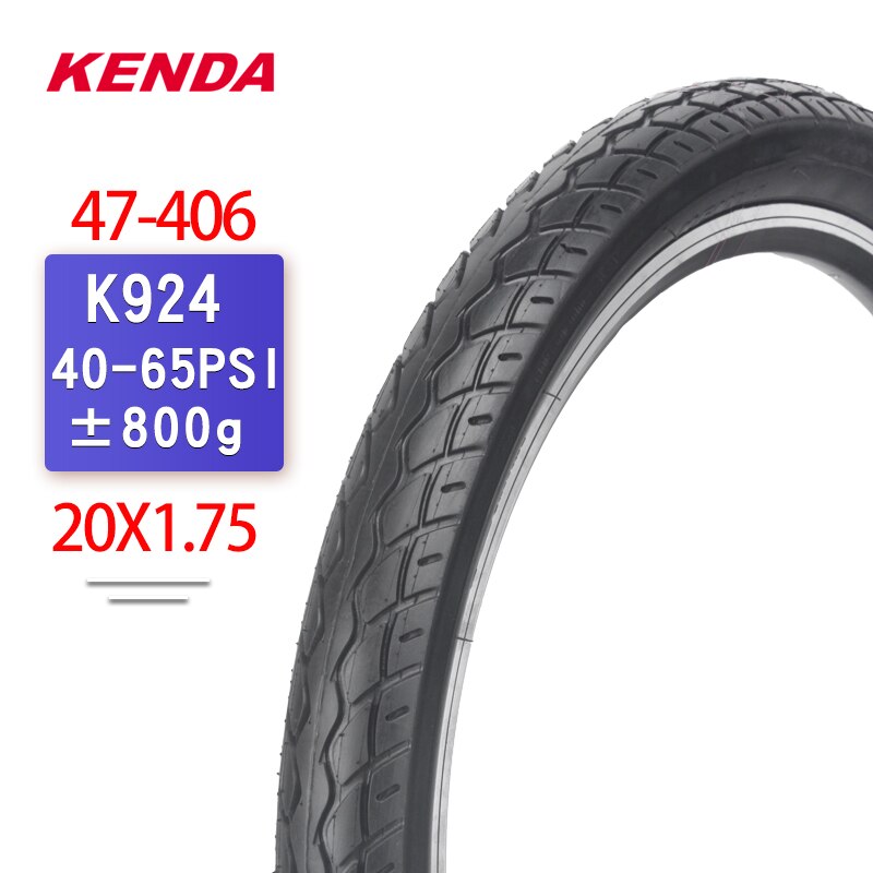 Kenda Fietsband 20 Inch 20*1.25/1.35/1.5/1.75/1.95/2.0/2.125 staaldraad 20*1 1 / 8 Klein Wiel Vouwfiets Band: K924 20X1.75