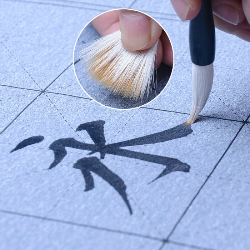 Chinese Traditional Calligraphy Set Multiple Hairs Calligraphy Writing Brushes Chinese Landscape Painting Brush Set