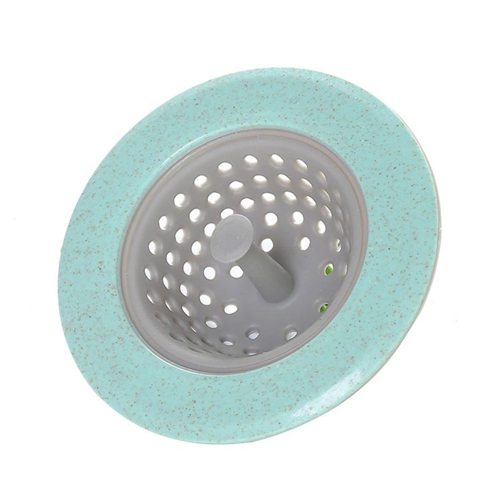 Silicone évier crépines égout sortie filtre égout Drain passoire à cheveux salle de bain nettoyage cuisine Gadgets accessoires: green