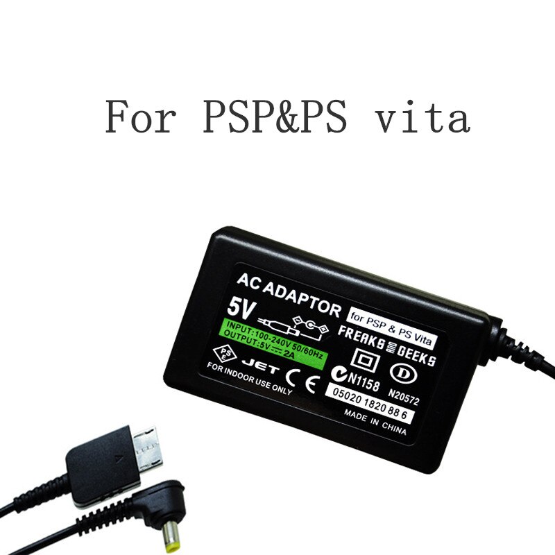 Ruitroliker 2 in1 AC/DC Power Adapter for PSP PS Vita 1.5A Output