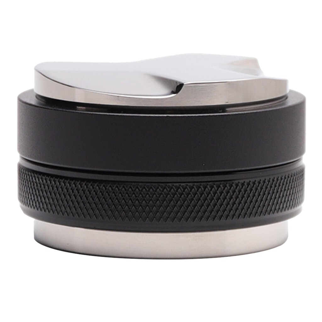 Mini Coffee Machine Tamper Powder Hammer Flat Base Uncoated Steel Adjustable: 58mm