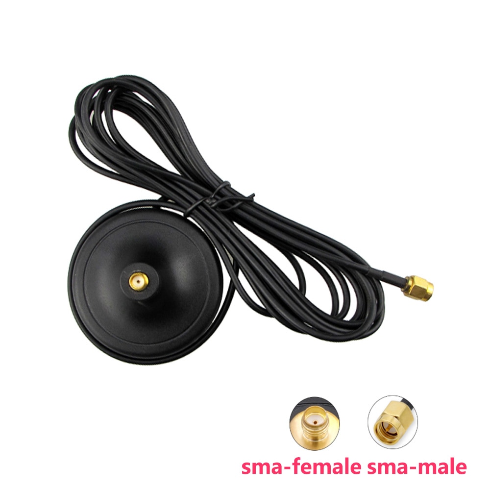 Router Antenna Mount Magnetic Base with Extension Cable SMA 3G 4g 2.4g 5G 5.8G WIFI Extension Cable External Router Antennas