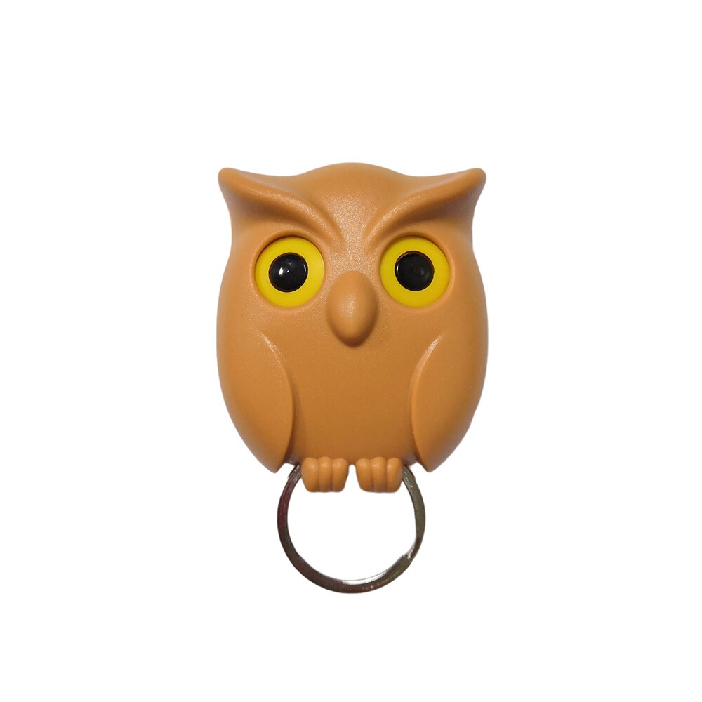 1PCS Night Owl Black White Brown Magnetic Wall Key Holder Magnets Keep Keychains Key Hanger Hook Hanging Key It Will Open Eyes: C