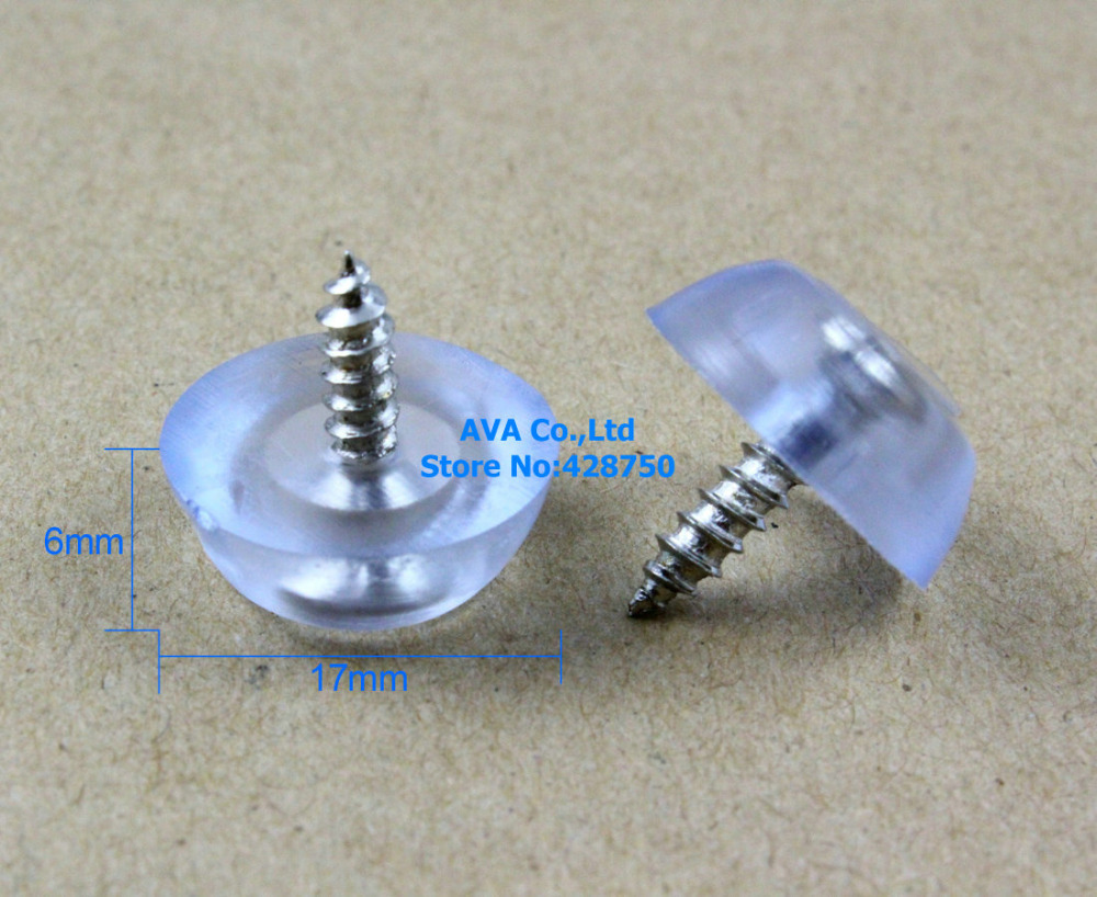 32 Soft Plastic Chair Feet Nail Glide Nail Furniture Feet Bottom Protect / 17mm
