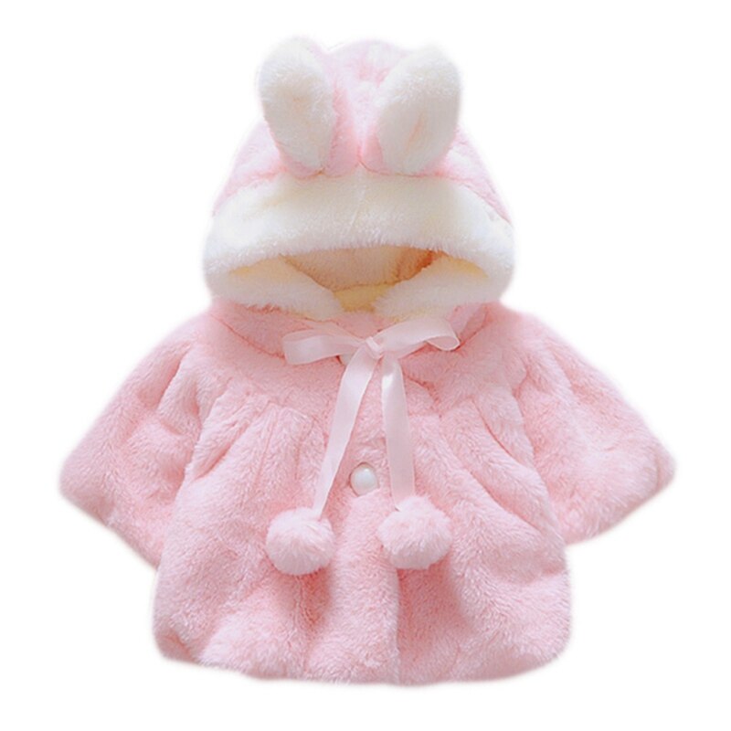 Baby Girl Jackets Winter Outerwear Velour Fabric Garment Lovely Bow Coat for Baby Girls Kids Clothes Clothing