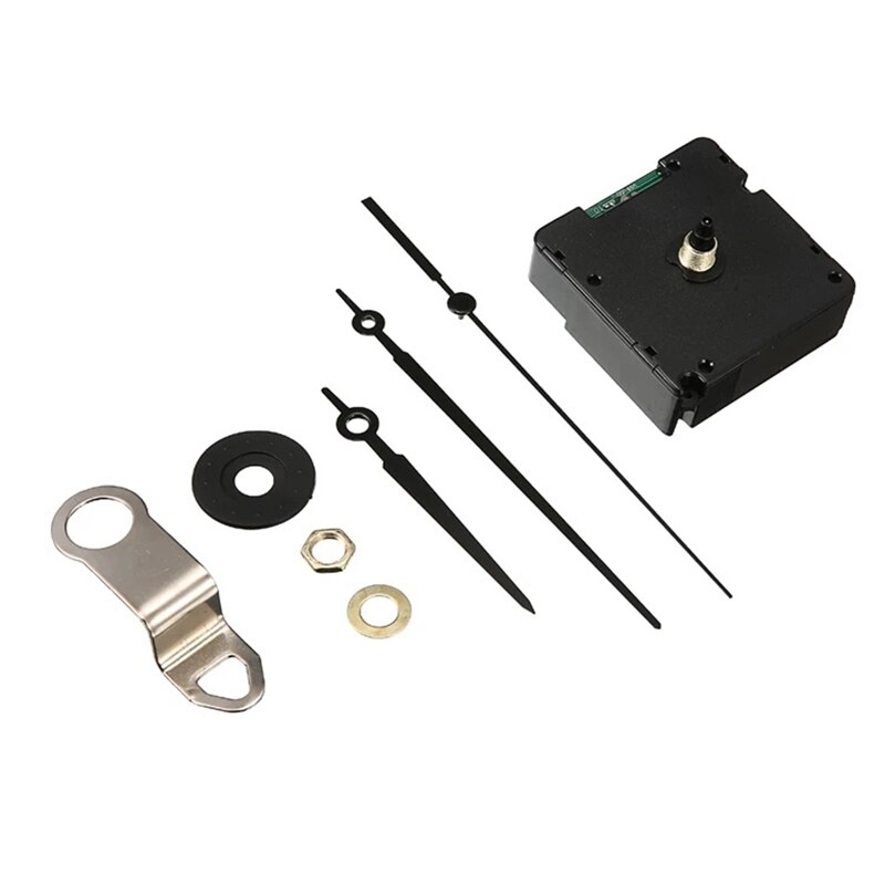 Uclio Radio Controlled Movement Non-Ticking Quartz Wall Clock Mechanism Signal Mode DIY Clock Kit Repair Parts Replacement