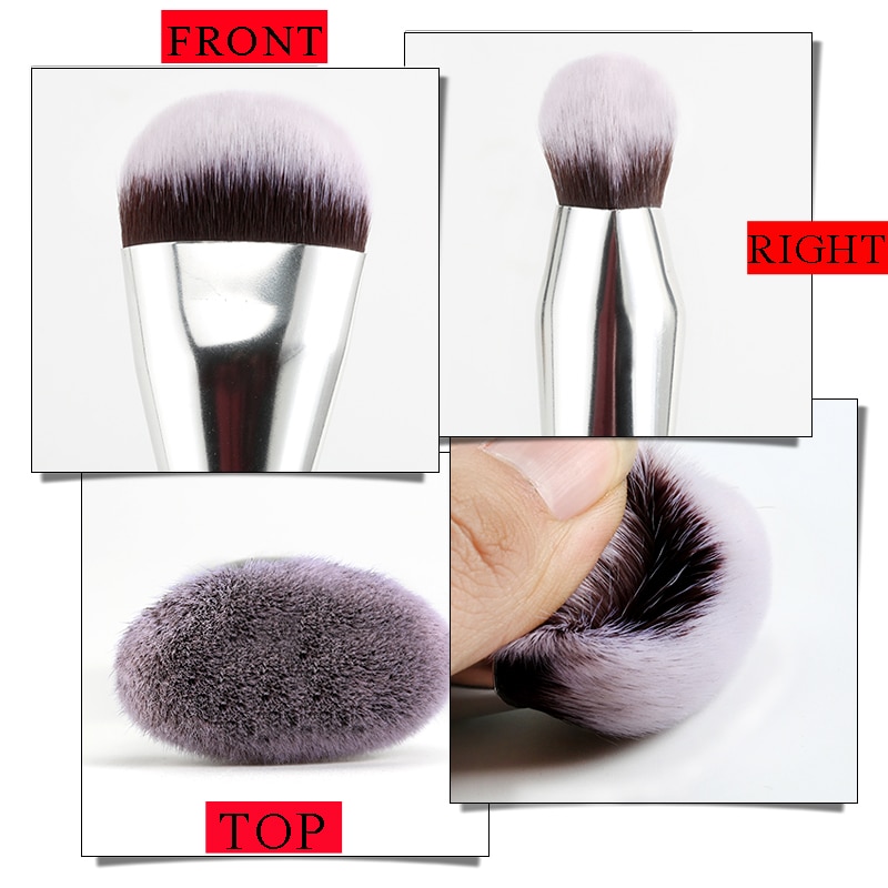 HMQ-brocha Kabuki de contorno , la mejor brocha para base de maquillaje, brochas de maquillaje rápidas, herramientas esenciales de belleza