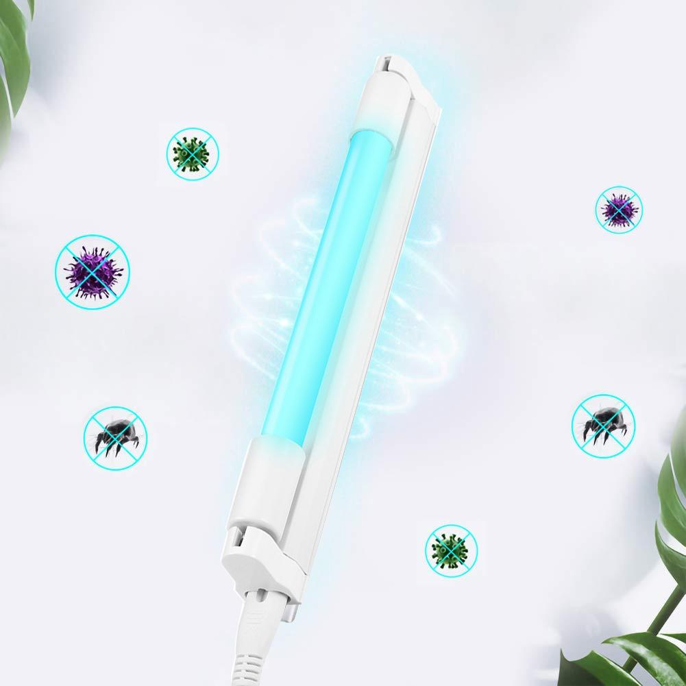 T5 8W 6W LED UV Lamp Germicidal Light Quartz Linear Sterilizer EU Plug 220V Ozone Generator Disinfection Deodor Eliminator Tube