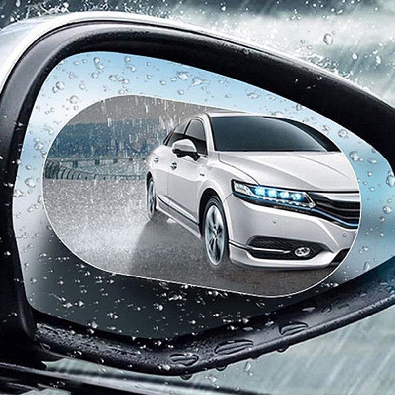 Car RearView Rainproof Film Nano Clear Side Mirror Anti Rain Fog Water Soft Film Protction Sticker Tool Car Exterior 2Pcs/Set