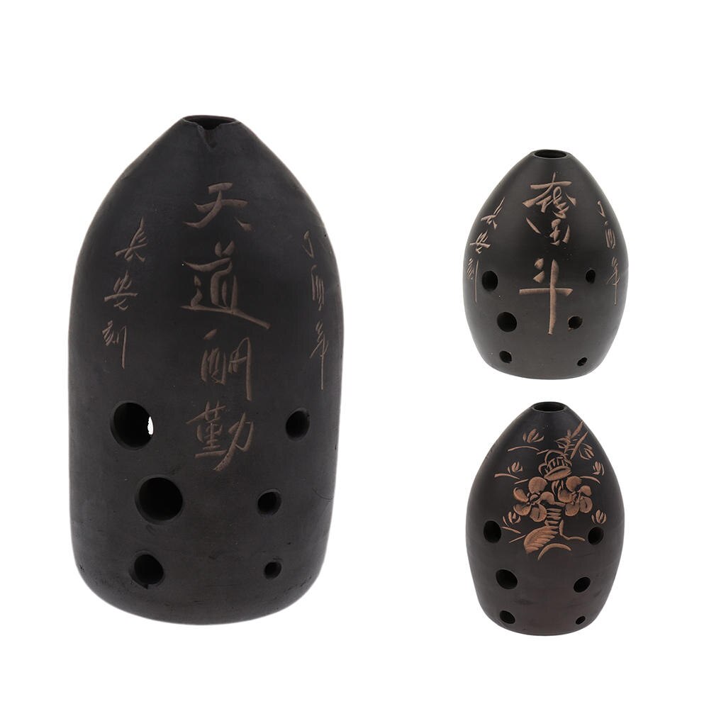 Ocarina Xun – Instrument de musique chinois à 8 trous en argile, jouets pour enfants