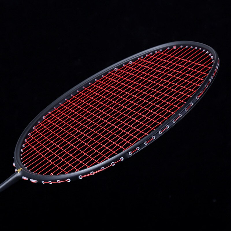 Graphite Single Badminton Racquet Carbon Fiber Badminton Racket with Carrying Bag B2Cshop