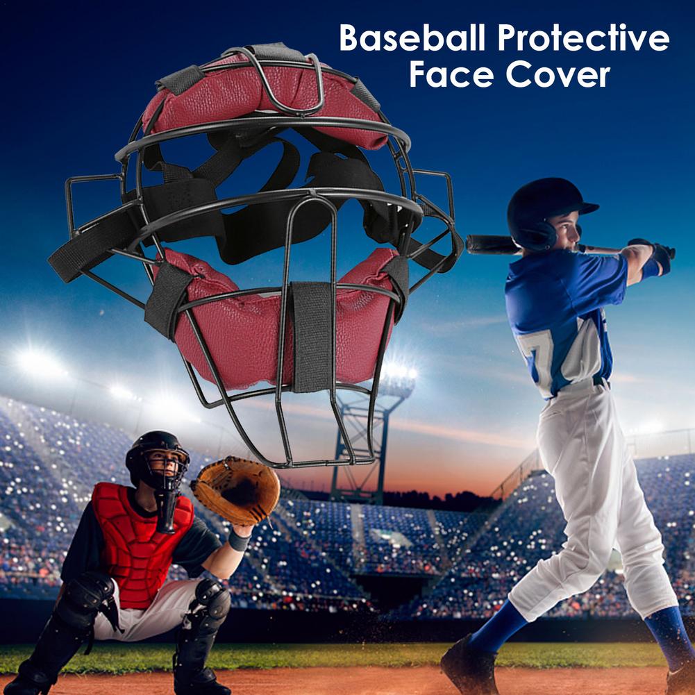 Multifunctionele Baseball Gezicht Cover Wide Vision Alle Leeftijden Lichtgewicht Softbal Teeball Baseball Gezicht Beschermende Masker