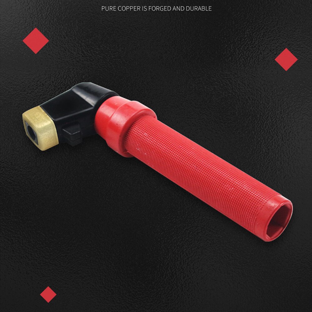 Pinza per saldatura accessorio per saldatrice supporto per elettrodo per saldatura in rame pieno Design elastico con impugnatura isolata a molla