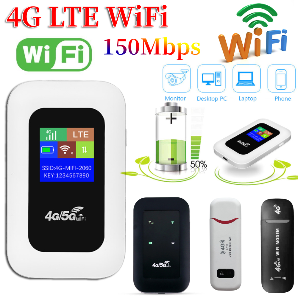 Mobilny router WIFI 4G/5G 150Mbps 4G LTE Router bezprzewodowy 3000mA Przenośny kieszonkowy modem MiFi Mobilny hotspot Wi-Fi z gniazdem karty SIM