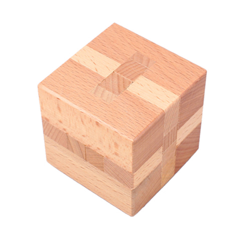 Beechwood Lock Boutique Children's Wooden Educational Toys Adult Puzzle Leisure Dismantling Lock Wooden Toys: SKY BLUE