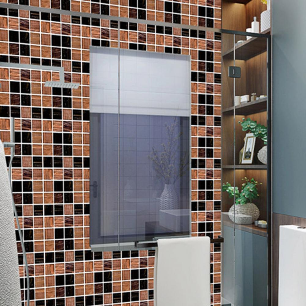 10Pcs/Set Stylish Wall Decals Removable Eco-Friendly Scratch-Resistant 3D Mosaic Wall Decals