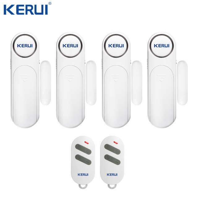 KERUI Wireless Door/Windows Sensor Alarm 300ft 120dB Anti-Theft Smart Remote Control For Kids Cabinet Safety Home Security: Kit 10