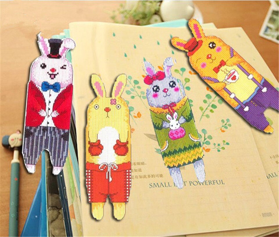 026 DIY Craft Stich Cross Stitch Bookmark Christmas Plastic Fabric Needlework Embroidery Crafts Counted Cross-Stitching Kit