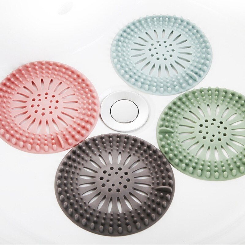 Siliconen Afvoerputje Cover Badkamer Haar Catcher Gootsteen Afvoer Filter Drain Stopper Ronde Riool Filter Universal