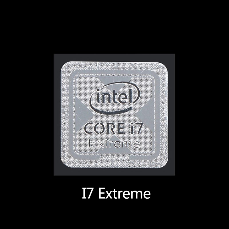 10th Generation Intel Core I9 I7 I5 I3 CPU Metal Sticker Laptop Logo Sticker Home School Office: I7  Extreme