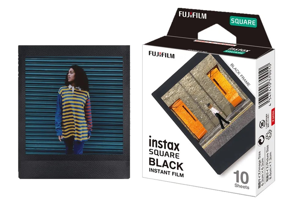 Fujifilm Instax Mini Film carré papier Photo bord noir/blanc 10-50 feuilles pour caméra Instax SQ10 SQ6 SQ20 partager imprimante SP-3
