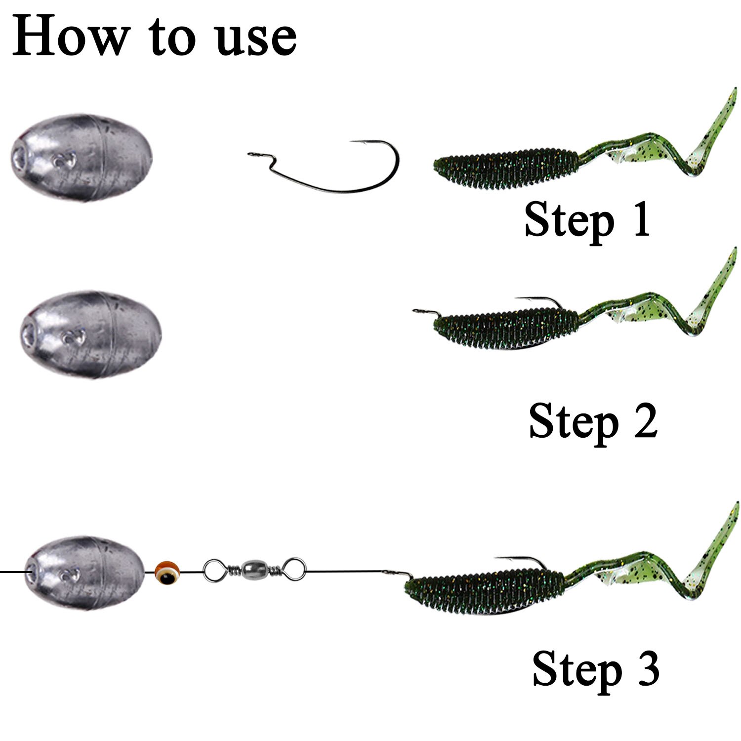 Plomos de pesca con forma de oliva, pesas de tiro dividido, accesorios de aparejos de pesca, 0,35g-20g