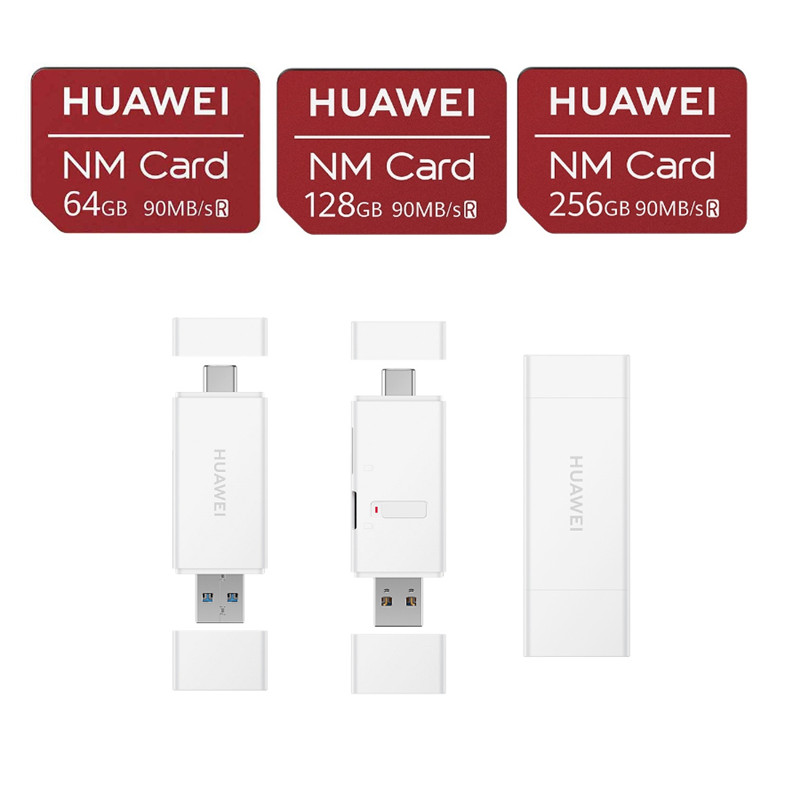 Huawei NM Card 100% Original 90MB/s 64GB/128GB/256GB Apply to Mate20 Pro Mate20 X P30 With USB3.1 Gen 1 Nano Memory Card Reader