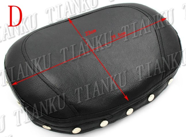 Motorcykel ryglæns pude til  xl883 1200 48 72 dyna wide glide softail flst flt flht