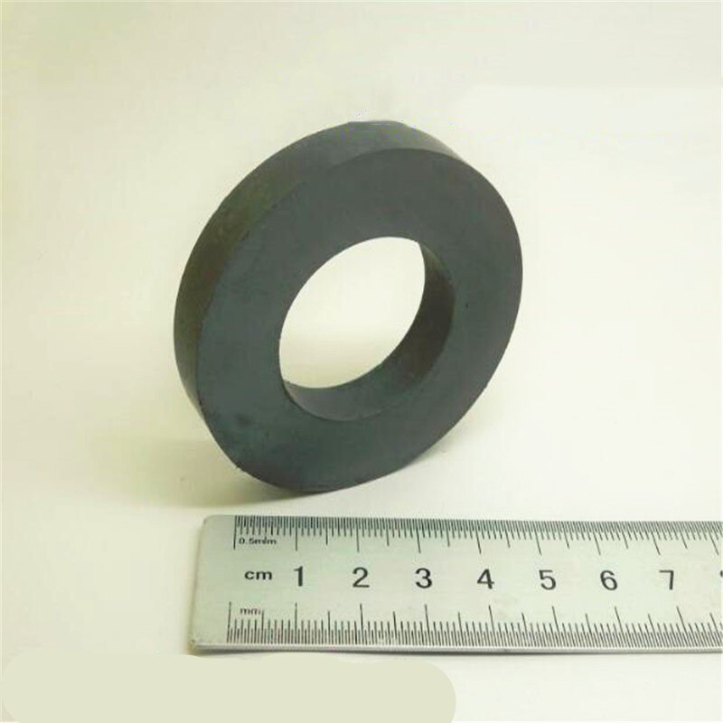 LEDERE 2 pièces/lot Y30 anneau Ferrite aimant 60*10mm trou 32mm aimant Permanent 60mm x 10mm noir haut-parleur rond 60X10