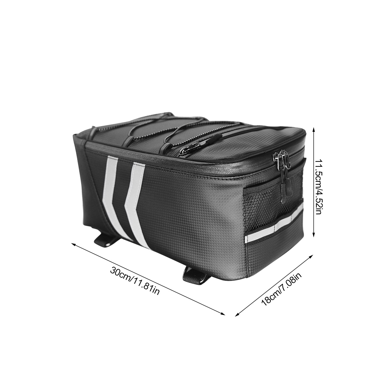 Fietsenrek Bagagedrager Bag Waterdichte Motorcycle Tail Tool Tas Grote Capaciteit Fiets Achter Bag Pu 8L/9L Opslag pakket Gereedschapstas