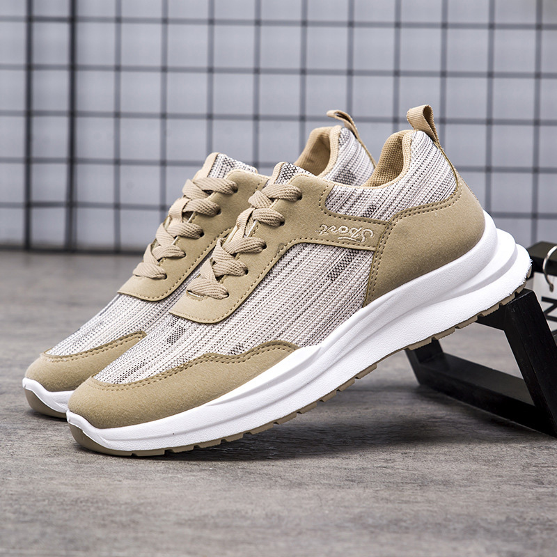 2022 Sports Shoes Running Shoes All-match Casual Shoes Light Breathable Men's Shoes Soft Bottom Lace Up Sneakers