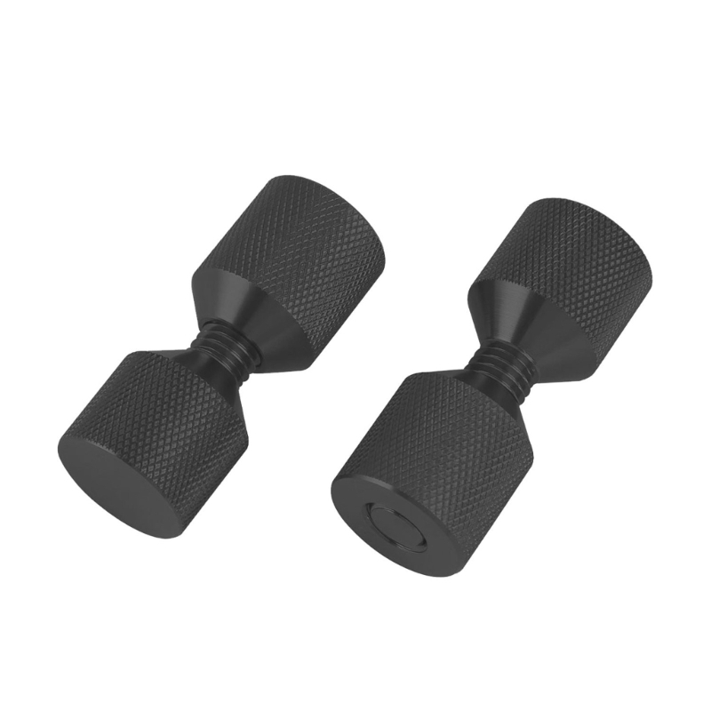 QM82 2 stks/set Stevige aluminium pijpflenspennen geschikt voor nauwkeurige machine-assemblage: Black