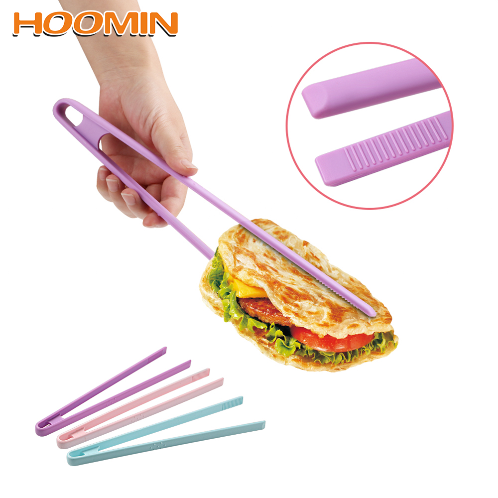 Hoomin Siliconen Voedsel Tong 30 Cm Lengte Brood Cake Clip Bakken Tools Barbecue Accessoires