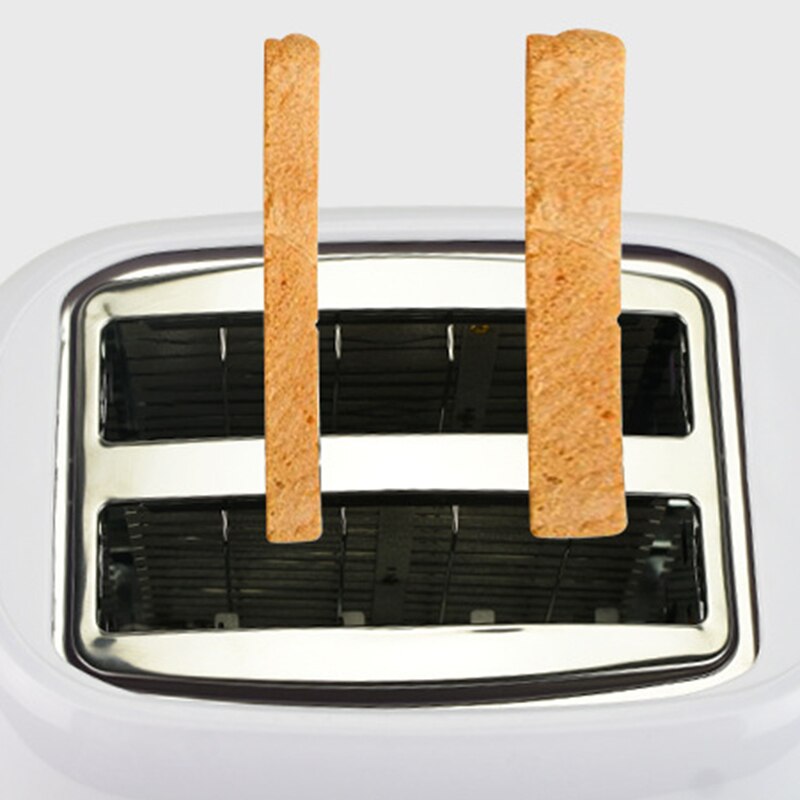 Home Appliances Electric Bun Toaster Household Stainless Steel 2 Slices Toaster Bread Machine(EU Plug)