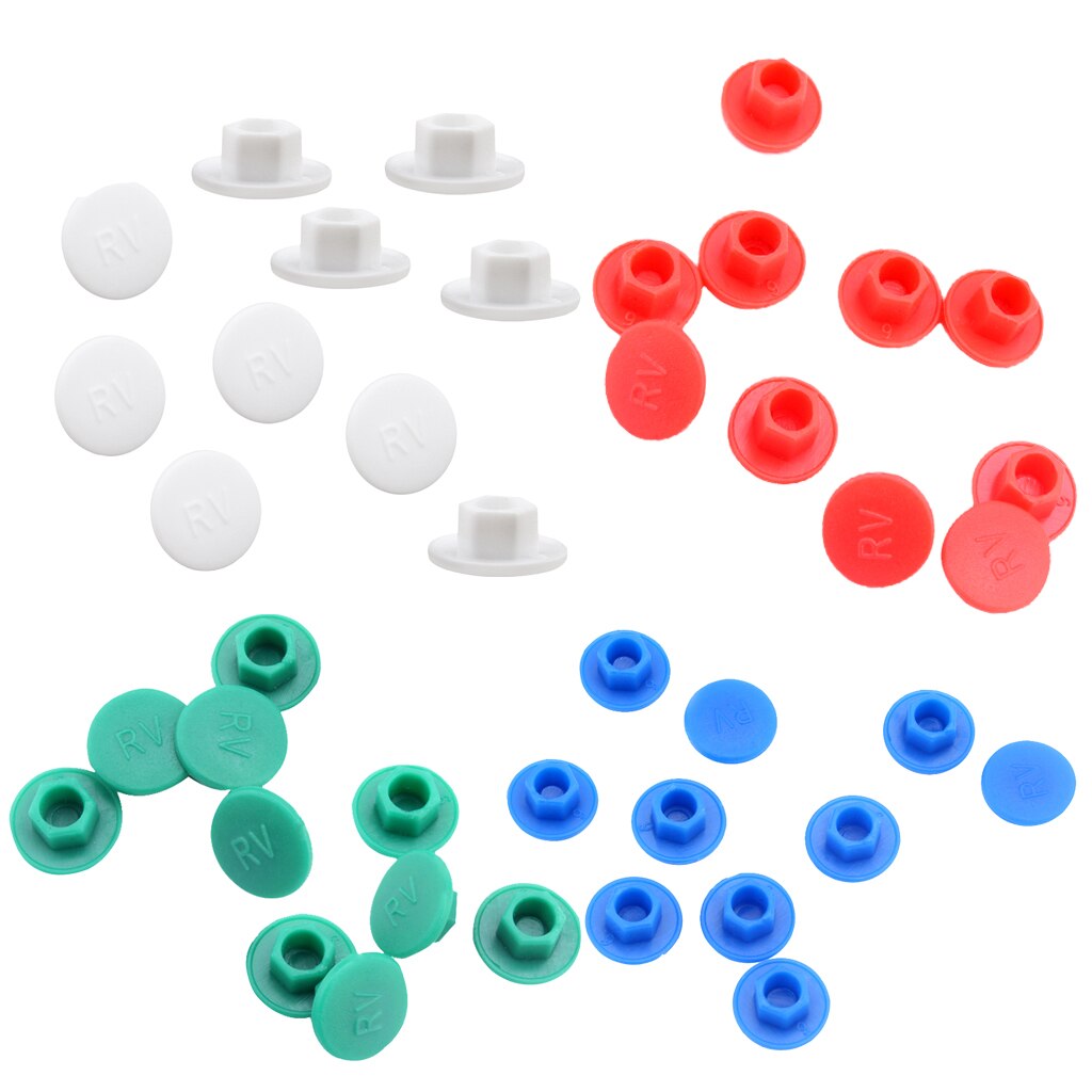 10 Pieces Hex Socket Bolt Screw Nut Head Cover Cap Protector for Bike Bicycle Cycling Headset M6 Bolts